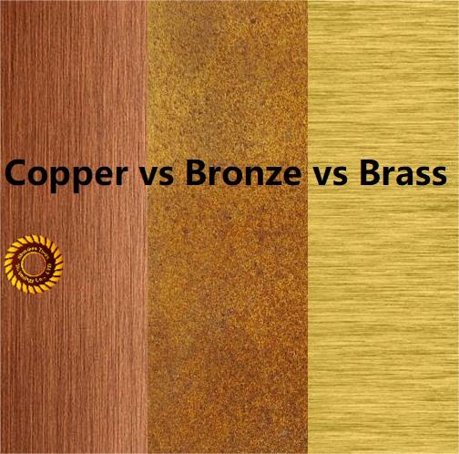 Difference Between Copper, Brass and Bronze