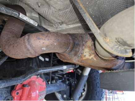 Surface rust of 409 exhaust parts