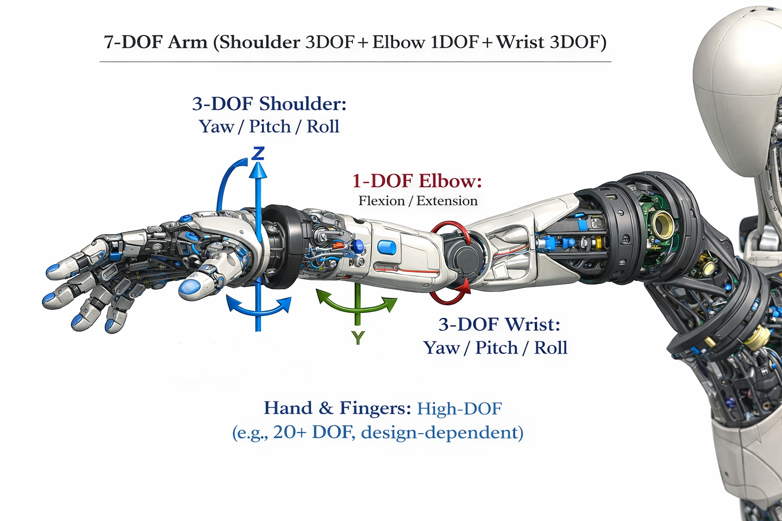 7 dof robotics arm